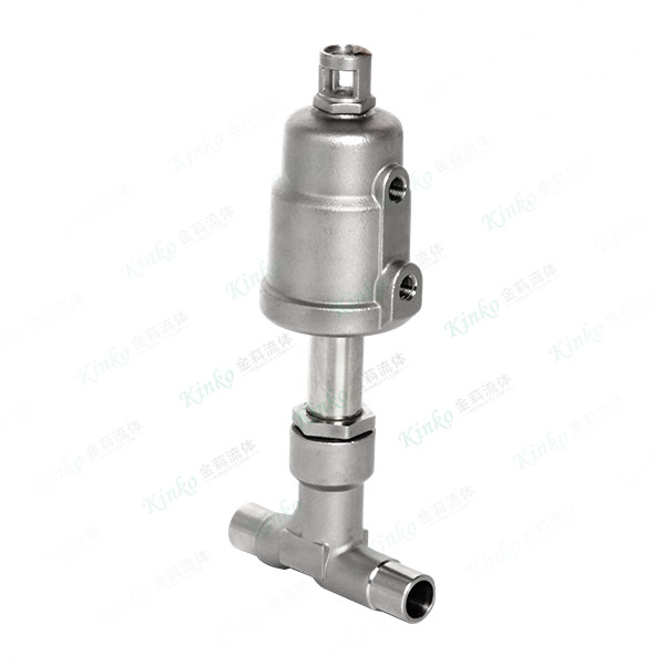 All stainless steel pneumatic straight-through angle seat valve