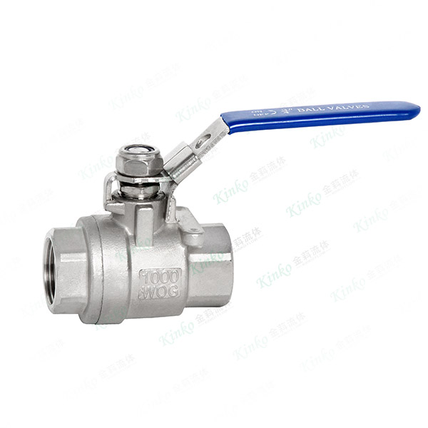 Two-piece ball valve