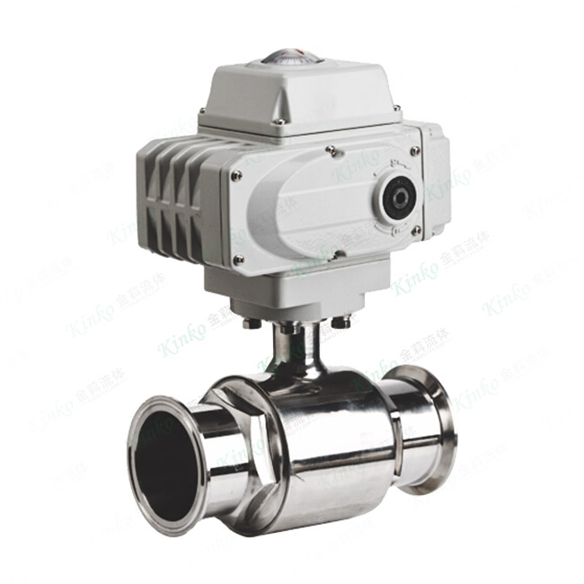 Electric sanitary ball valve