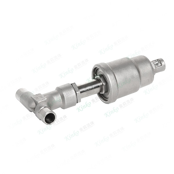 All stainless steel pneumatic straight-through angle seat valve